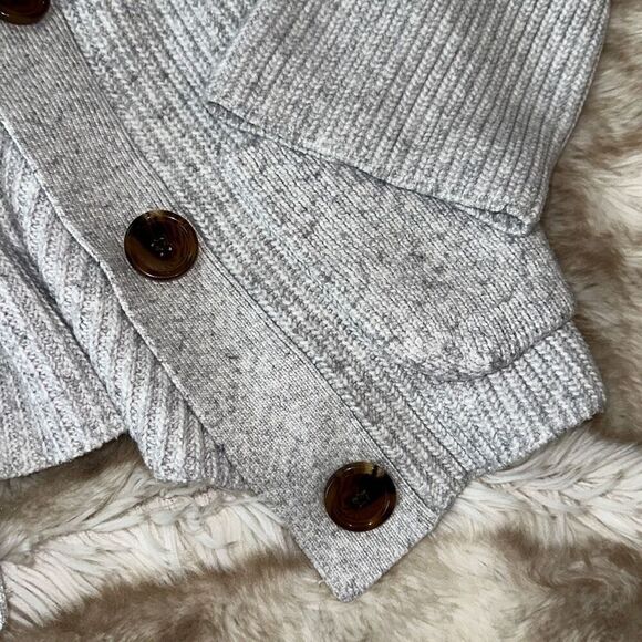 Design 365 gray cropped knit cardigan | Sz S - Picture 5 of 7